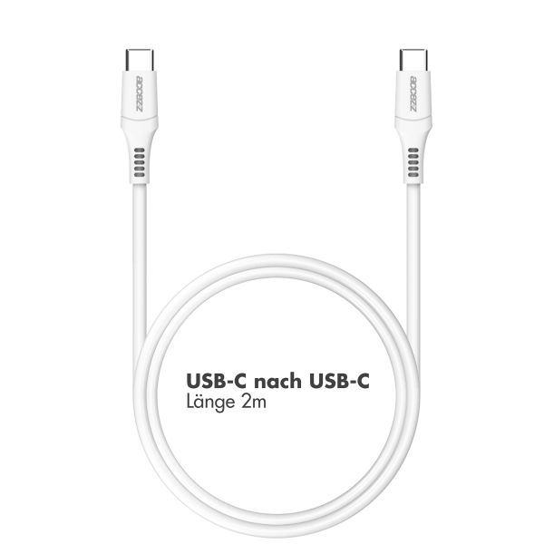 Accezz USB-C- auf USB-C-Kabel - 2 m - Weiß