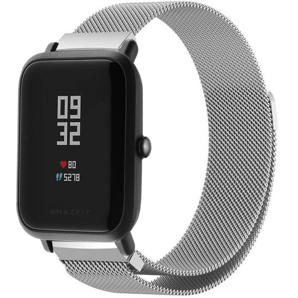 imoshion Milanese Watch Armband Amazfit GTS / BIP - Silber