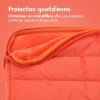 imoshion Puffer Laptop Hülle 13-14 Zoll - Laptop Sleeve - Apricot Crush Orange