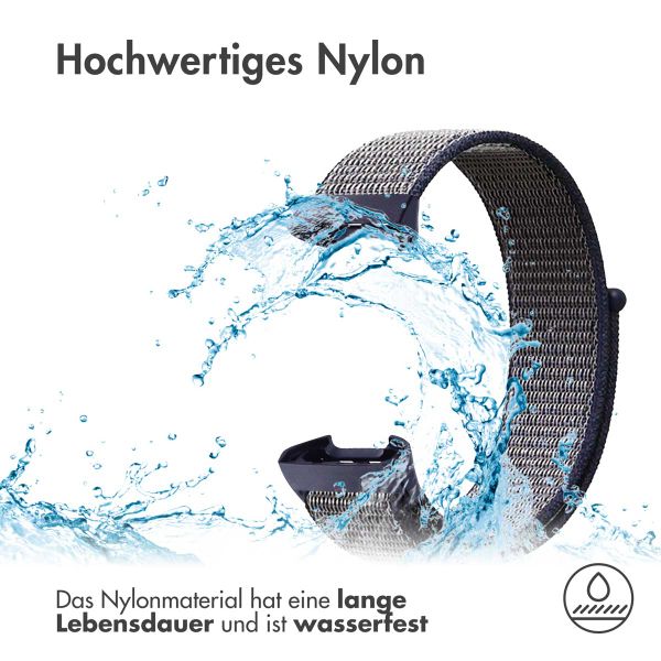 imoshion Nylonarmband für das Fitbit Charge 3 / 4 - Dunkelblau