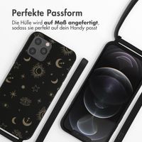 imoshion SilikonHülle design mit Band Apple iPhone 12 (Pro) - Sky Black