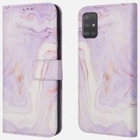 imoshion ﻿Design Klapphülle für das Samsung Galaxy A51 - Purple Marble