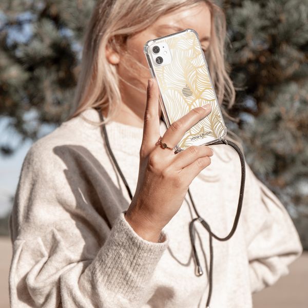 imoshion Design Hülle mit Band für das Huawei P30 Pro - Golden Leaves