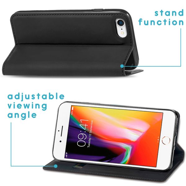 imoshion Slim Folio Klapphülle iPhone SE (2022 / 2020) / 8 / 7 - Schwarz