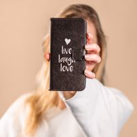 imoshion Design TPU Klapphülle Galaxy A41 - Live Laugh Love