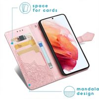 imoshion Mandala Klapphülle Samsung Galaxy S21 FE - Rosé gold