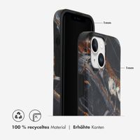 Selencia Aurora Fashion Back Case Apple iPhone 15 - Onyx Black Marble