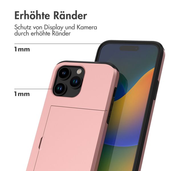 imoshion Backcover mit Kartenfach für das iPhone 14 Pro - Rose Gold