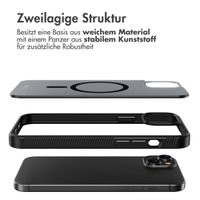Accezz Rugged Frosted Back Cover mit MagSafe Apple iPhone 15 Plus - Schwarz