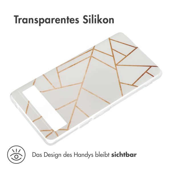 imoshion Design Hülle Google Pixel 6a - White Graphic