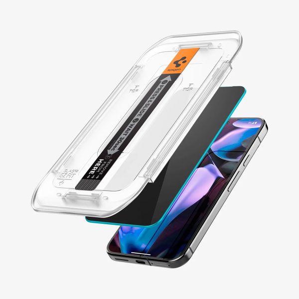 Spigen GLAStR Privacy EZ Fit Displayschutzfolie + Applicator Google Pixel 9 Pro XL / 10 Pro XL