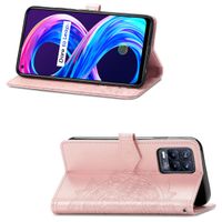 imoshion Mandala Klapphülle für das Realme 8 (Pro) - Rose Gold