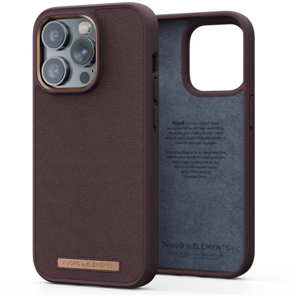 Njorð Collections Genuine Leather Case für das iPhone 14 Pro - Brown