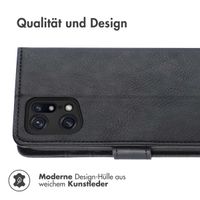 imoshion Luxuriöse Klapphülle für das Oppo Find X5 5G - Schwarz