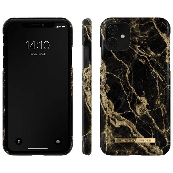 iDeal of Sweden Fashion Back Case für das iPhone 11 - Golden Smoke Marble