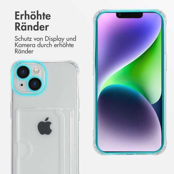 imoshion Soft Case Back Cover mit Kartenhalter für das Apple iPhone 14 - Transparent