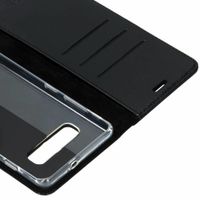 Valenta Klapphülle Leather Schwarz für das Samsung Galaxy S10 Plus