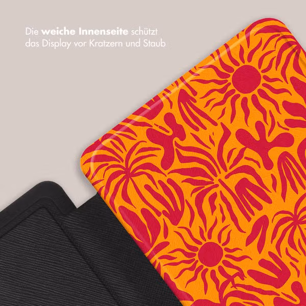 Selencia Vivid Klapphülle Kobo Clara Colour / Clara BW - Tropical Vibes Apricot