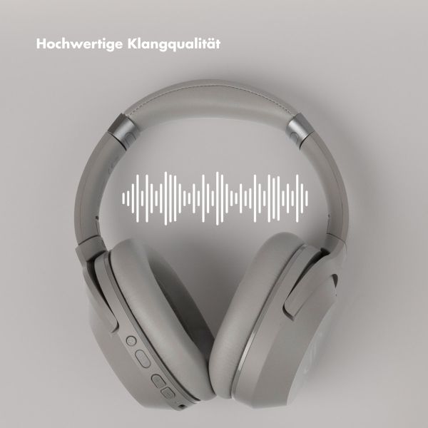 Selencia Urban Play Wireless Bluetooth Kopfhörer - Drahtloser Over-Ear Kopfhörer - mit Active Noise Cancelling - Cosy Grey