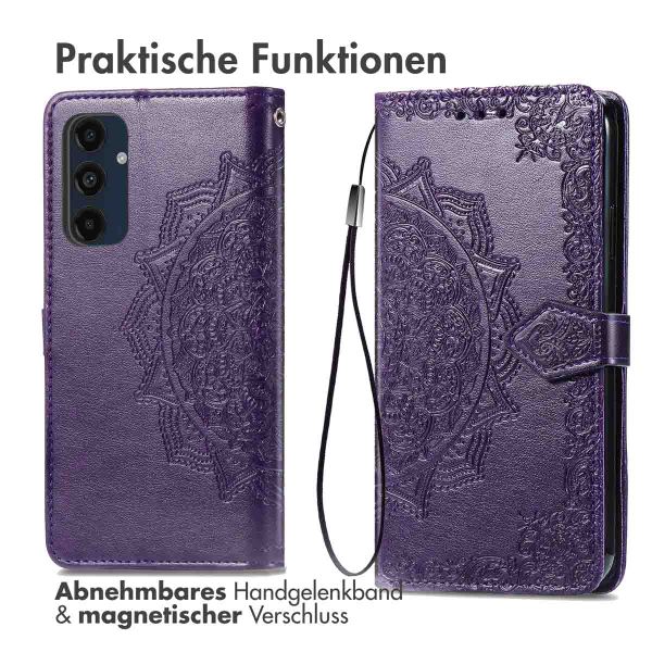 imoshion Mandala Klapphülle Samsung Galaxy S24 FE - Violett