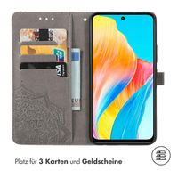 imoshion Mandala Klapphülle für das Oppo A98 - Grau