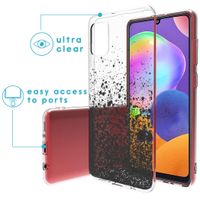 imoshion Design Hülle Samsung Galaxy A31 - Spritzer - Schwarz