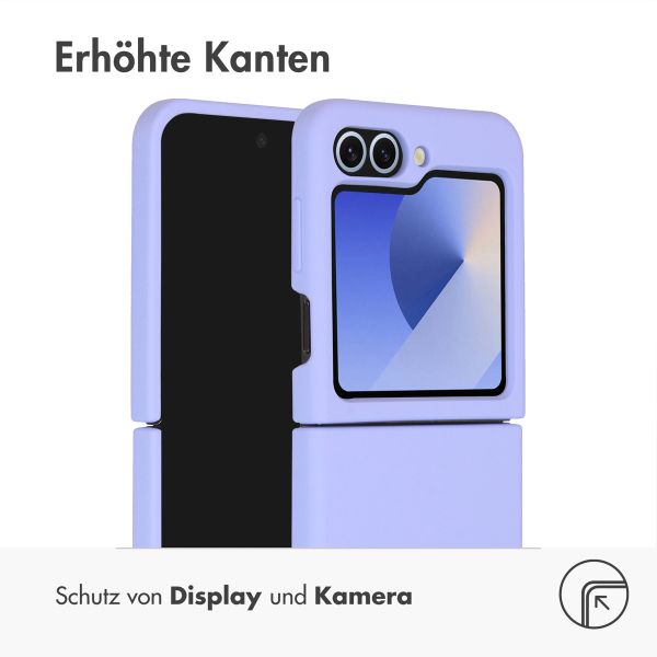 Accezz Liquid Silikoncase Samsung Galaxy Z Flip 6 - Violett