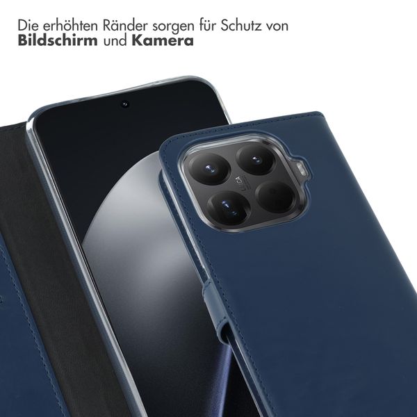 Selencia Echtleder Klapphülle Xiaomi 15T Pro - Dunkelblau