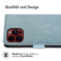 imoshion Luxuriöse Klapphülle Apple iPhone 15 Pro Max - Hellblau