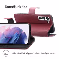 imoshion Luxuriöse Klapphülle Samsung Galaxy S21 - Bordeaux