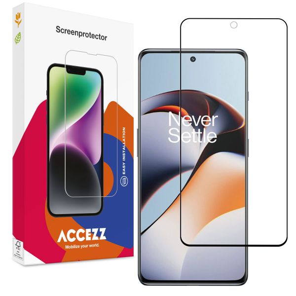 Accezz Full Cover Screen Protector aus gehärtetem Glas OnePlus 12R