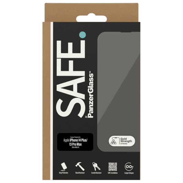 SAFE by PanzerGlass Ultra-Wide Fit Displayschutz für das Apple iPhone 14 Plus / 13 Pro Max
