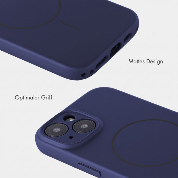 Accezz Grip Backcover mit MagSafe Apple iPhone 15 - Dunkelblau