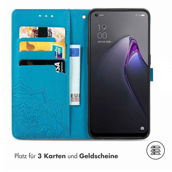 imoshion Mandala Klapphülle für das Oppo Reno 8 5G - Türkis