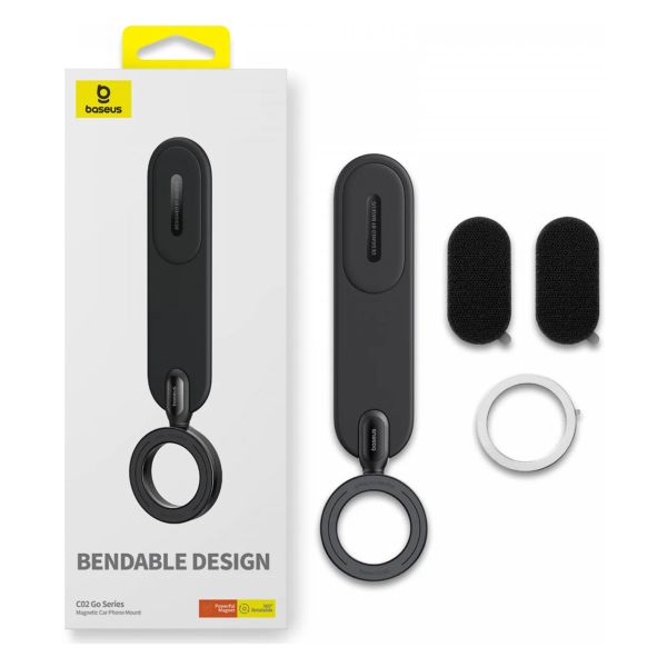 Baseus C02 Go Handyhalterung Auto - Magnetisch - Armaturenbrett und Mittelkonsole - Cluster Black
