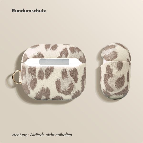 Selencia Sabi Case Apple AirPods Pro 3 - Leopardenmuster - Soft Ivory