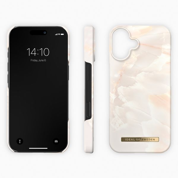 iDeal of Sweden Fashion Back Case Apple iPhone 16 Plus - Rose Pearl Marble