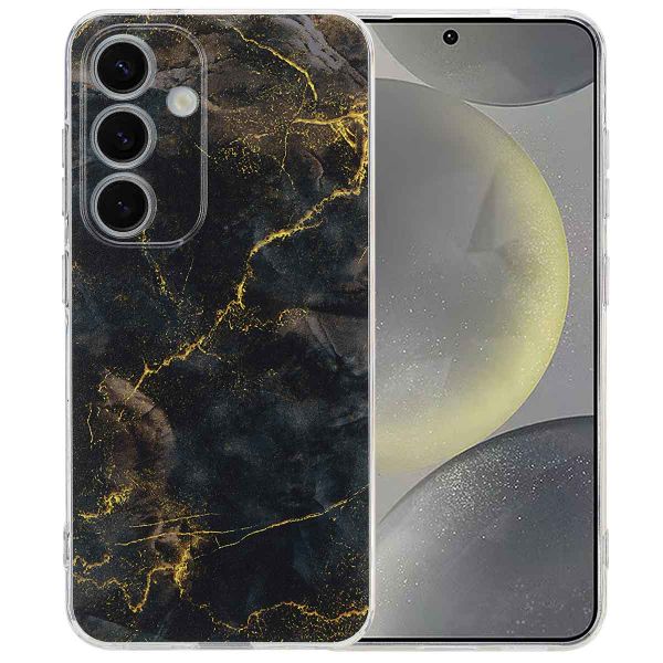 imoshion Design Hülle für das Samsung Galaxy S25 - Black Marble