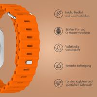 Accezz Ocean Armband für Apple Watch Series 1 - 11 / SE / Ultra (44/45/46/49 mm) - Orange