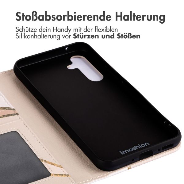 imoshion Design Klapphülle Samsung Galaxy A54 (5G) - Beige Graphic