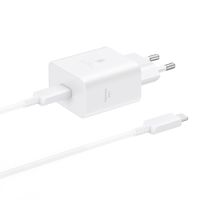 Samsung Original Power Adapter mit USB-C-Kabel - Ladegerät - USB-C-Anschluss - Fast Charger - 45 Watt - 1,8 m - Weiß