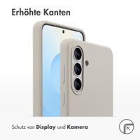 Accezz Liquid Silikoncase mit MagSafe Samsung Galaxy S26 Plus - Stone