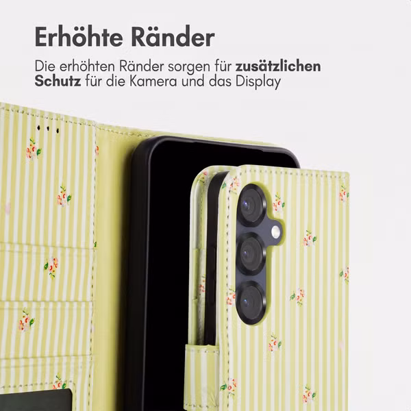 imoshion Design Klapphülle Samsung Galaxy S25 - Garden Stripes