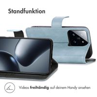 imoshion Luxuriöse Klapphülle Xiaomi 14T Pro - Hellblau