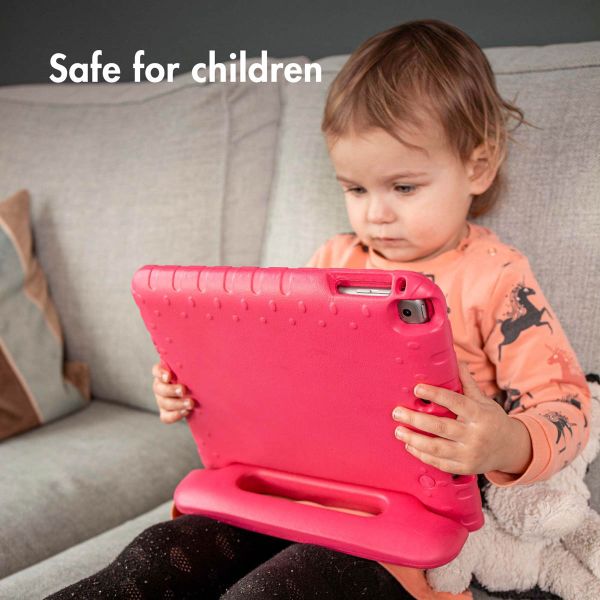 Accezz Schutzhülle mit Handgriff kindersicher Apple iPad 9 (2021) 10.2 Zoll / iPad 8 (2020) 10.2 Zoll / iPad 7 (2019) 10.2 Zoll - Rosa