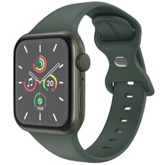 imoshion Silikon-Armband⁺ für  Apple Watch Series 1 t/m 9 / SE (38/40/41 mm) | Series 10 / 11 (42 mm) - Größe S/M - Olive