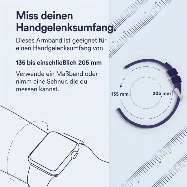 imoshion Robustes Nylonarmband für Apple Watch | 38/40/41/42 mm - Dunkelgrün