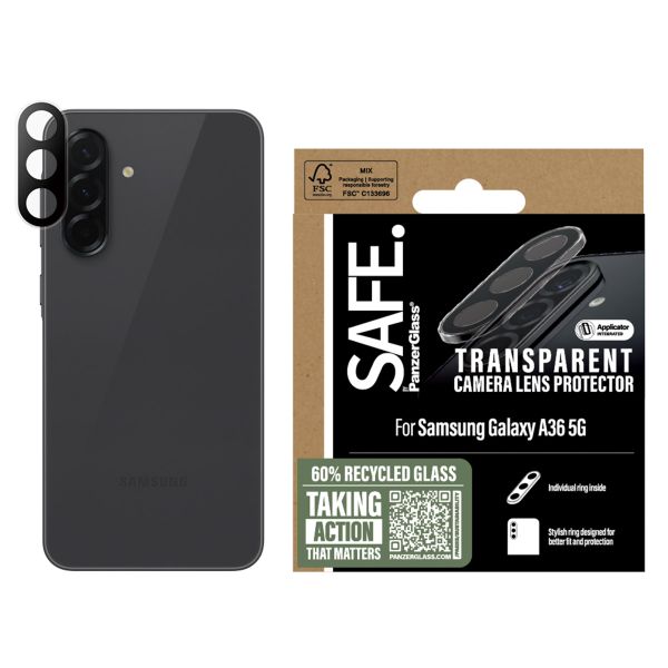 SAFE by PanzerGlass Kameraprotektor für das Samsung Galaxy A36 - Transparent