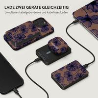 Burga Magnetische Powerbank 5.000 mAh - Geeignet für MagSafe und Qi2 - Velvet Night / Gunmetal