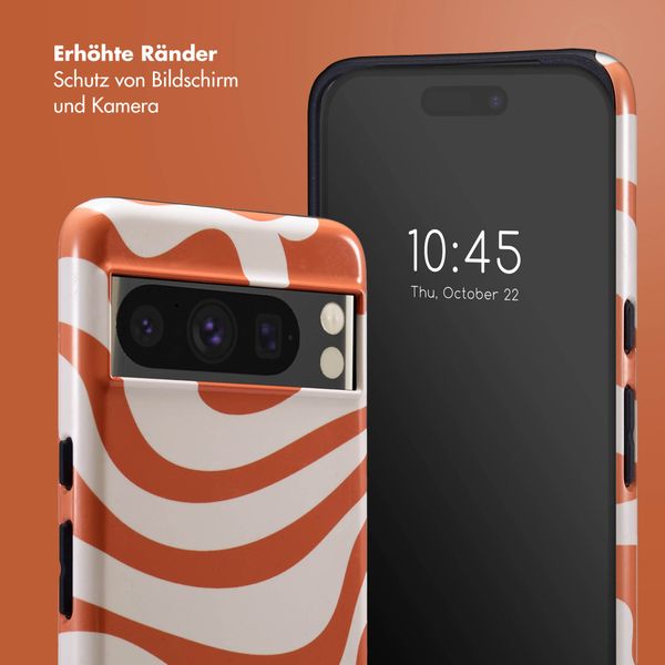 Selencia Vivid Tough Back Cover für das Google Pixel 8 Pro - Dream Swirl Orange